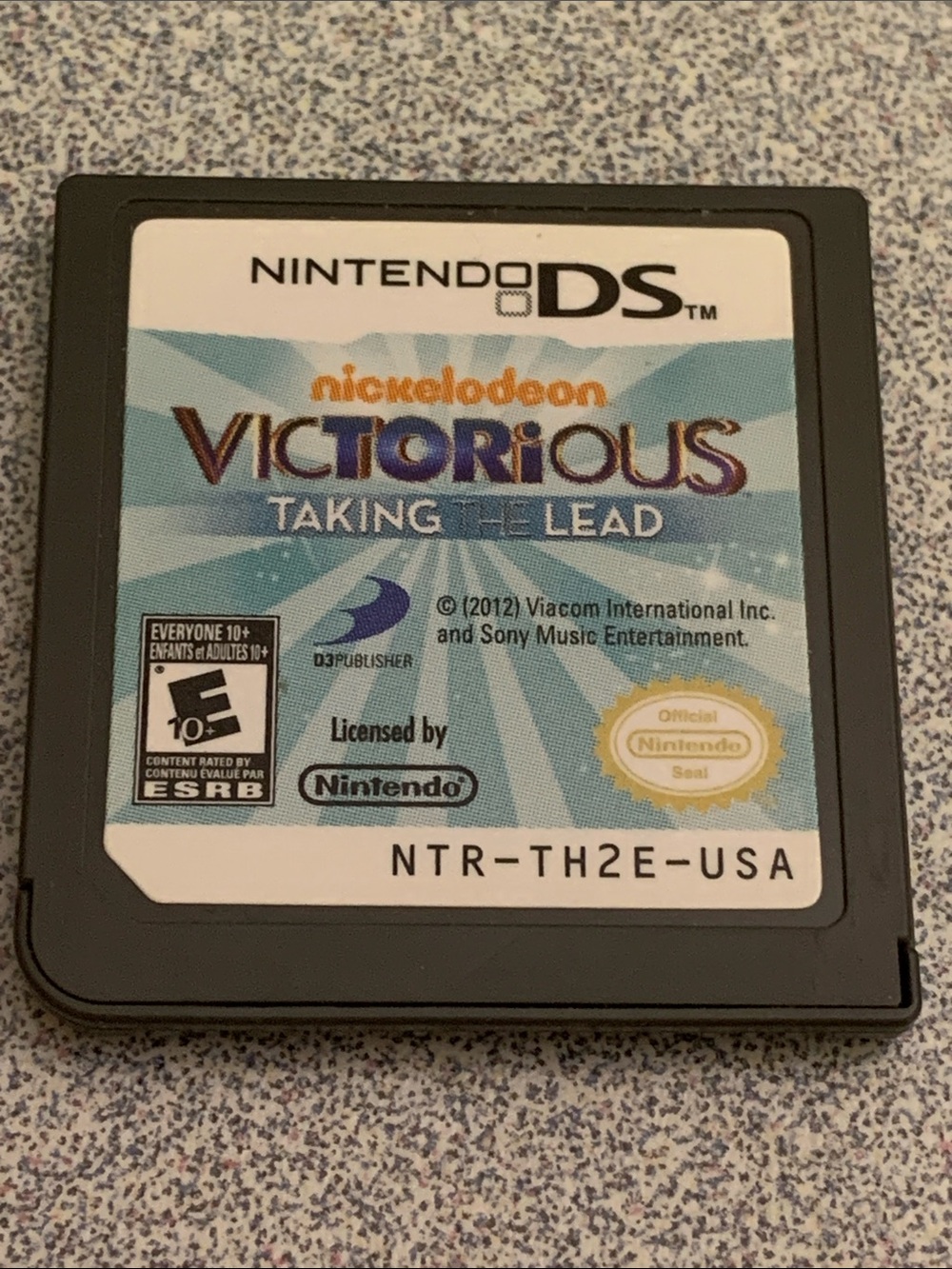 Nintendo DS Victorious: Taking the Lead Game Card - Black